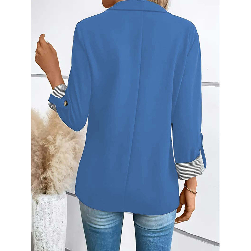 Melviera Chic Long Sleeve Suit Blazer