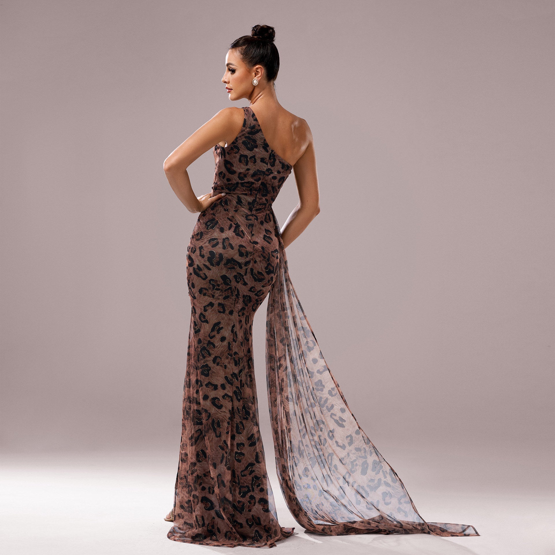 Wild Grace One-Shoulder Glamour Dress