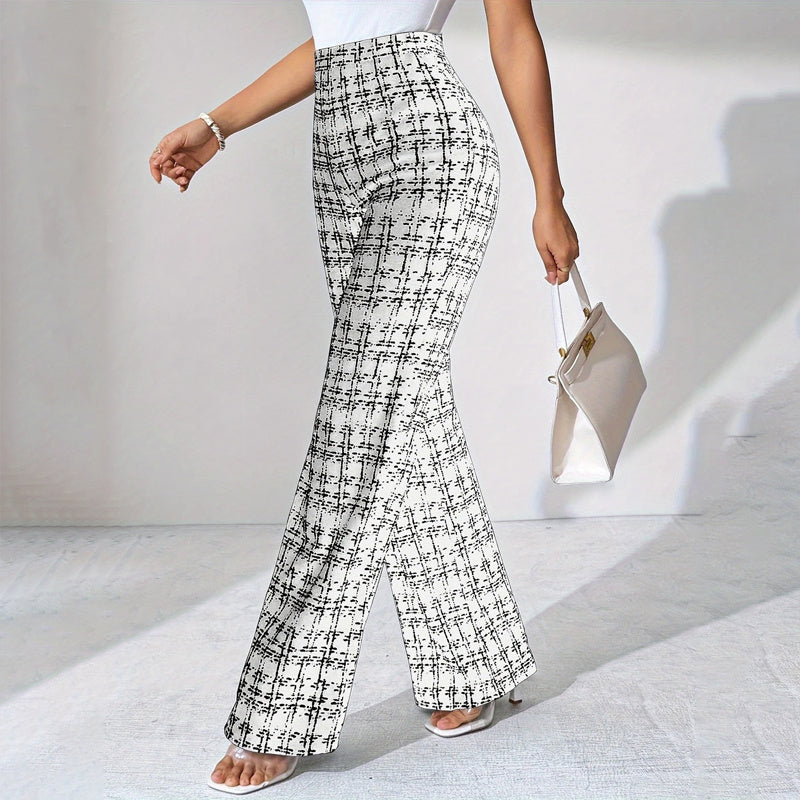 Isalene Tailored Check Casual Pants