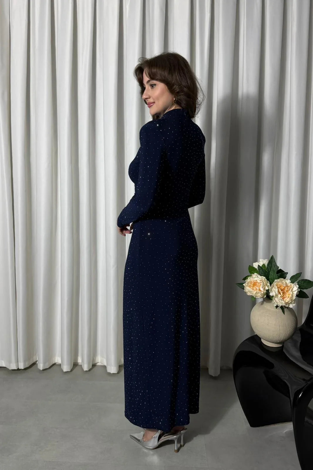 Evelyn Draped Maxi Dress