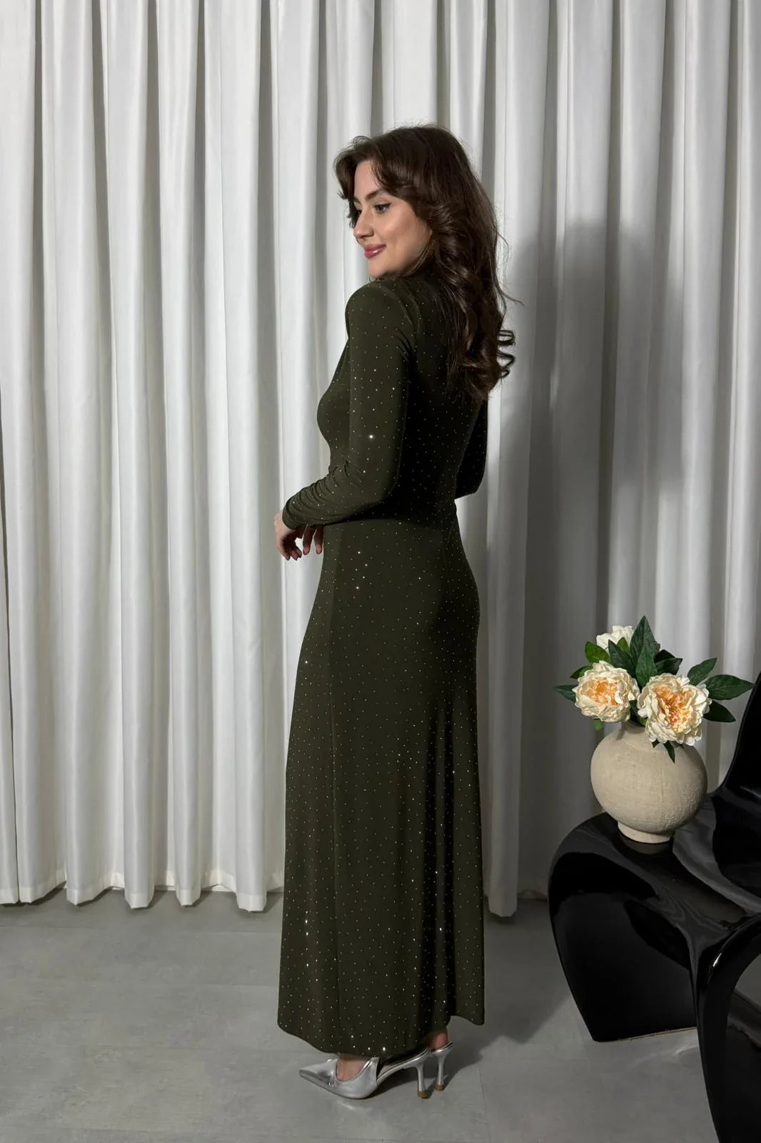 Evelyn Draped Maxi Dress