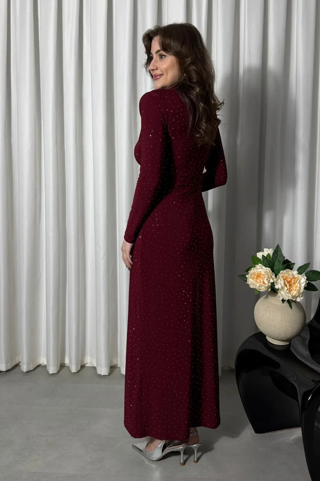 Evelyn Draped Maxi Dress