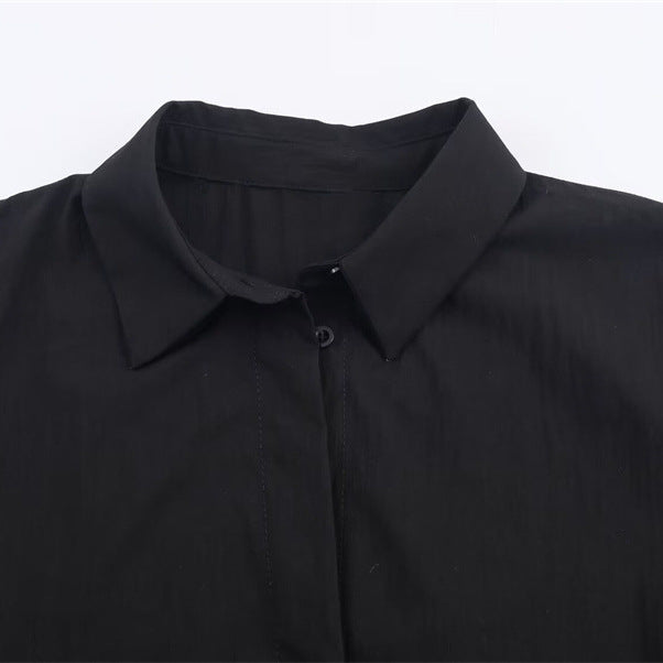 Trip-strap Poplin Shirt