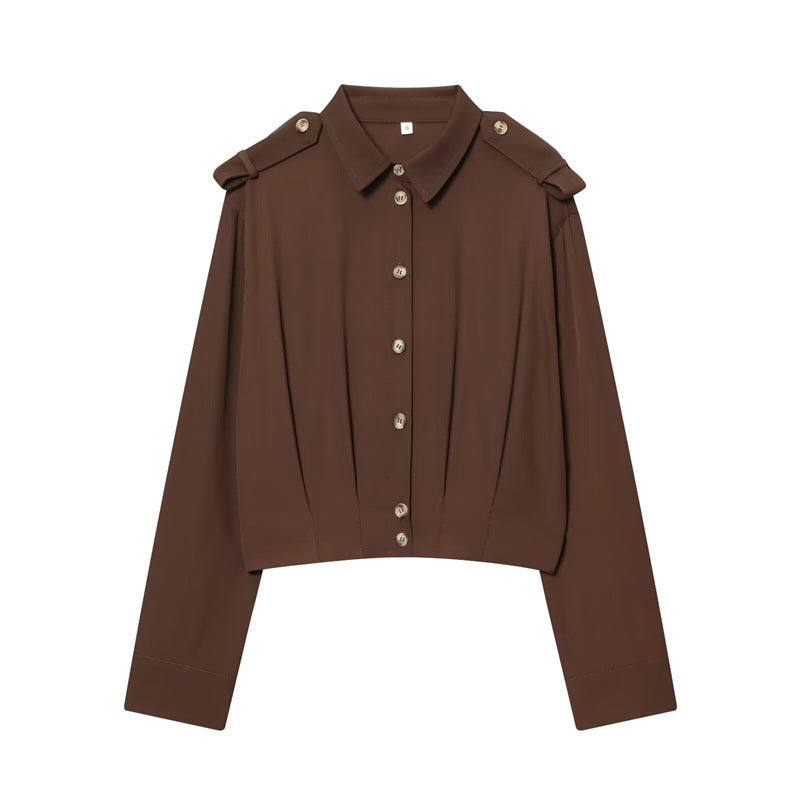 Fashionable All-match Shoulder Strap Shirt