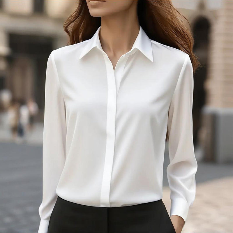 Marivelle Silky Long Sleeve Blouse