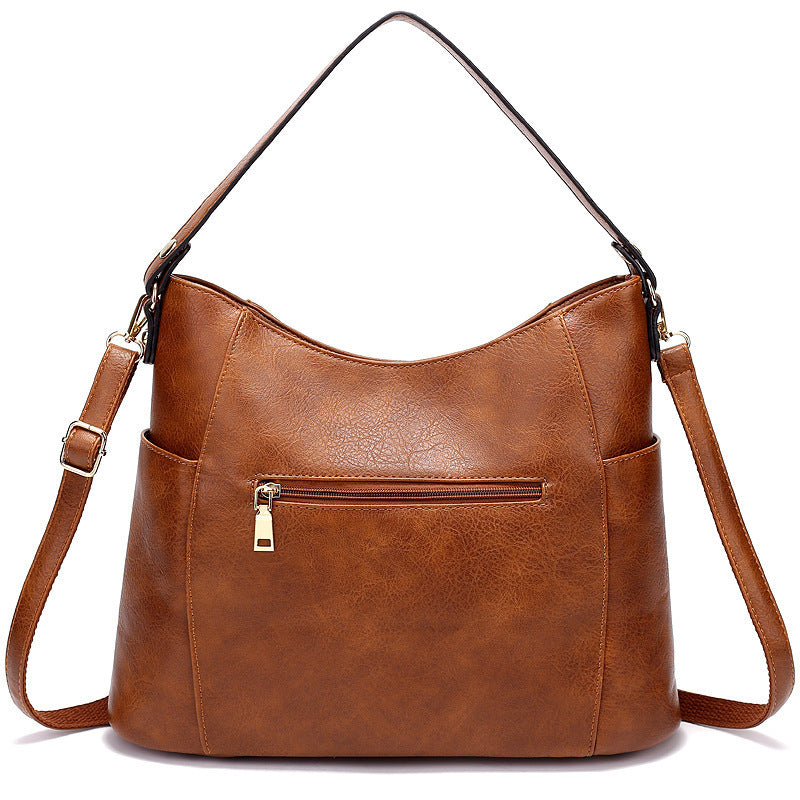 Timeless Chic Structured Leather Shoulder Bag