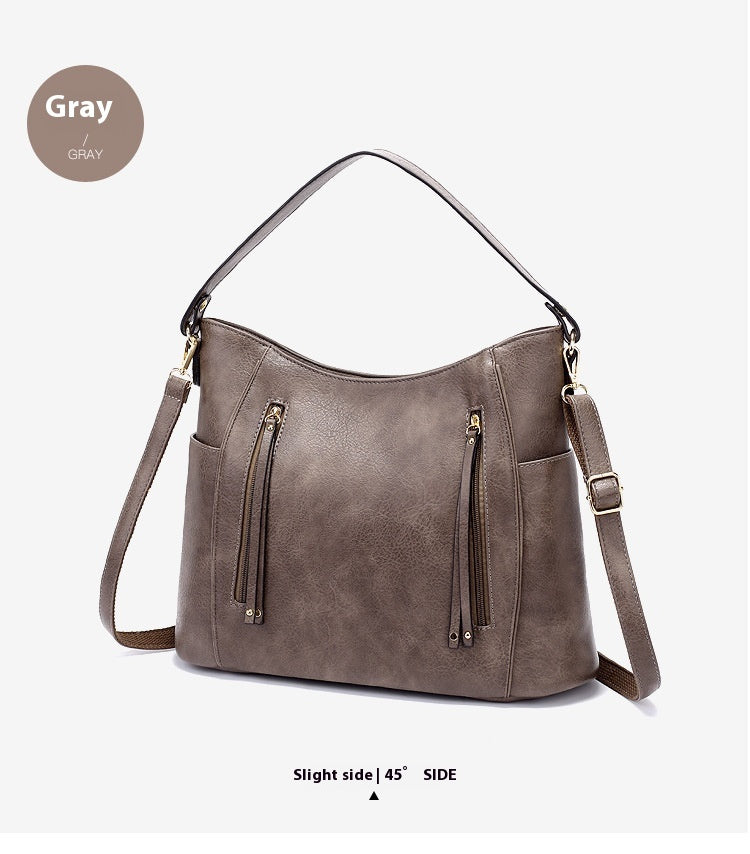 Timeless Chic Structured Leather Shoulder Bag